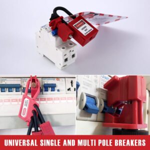 Circuit Breaker Lockout Device 20 PCS Universal Single and Multi Pole Breakers Lockout