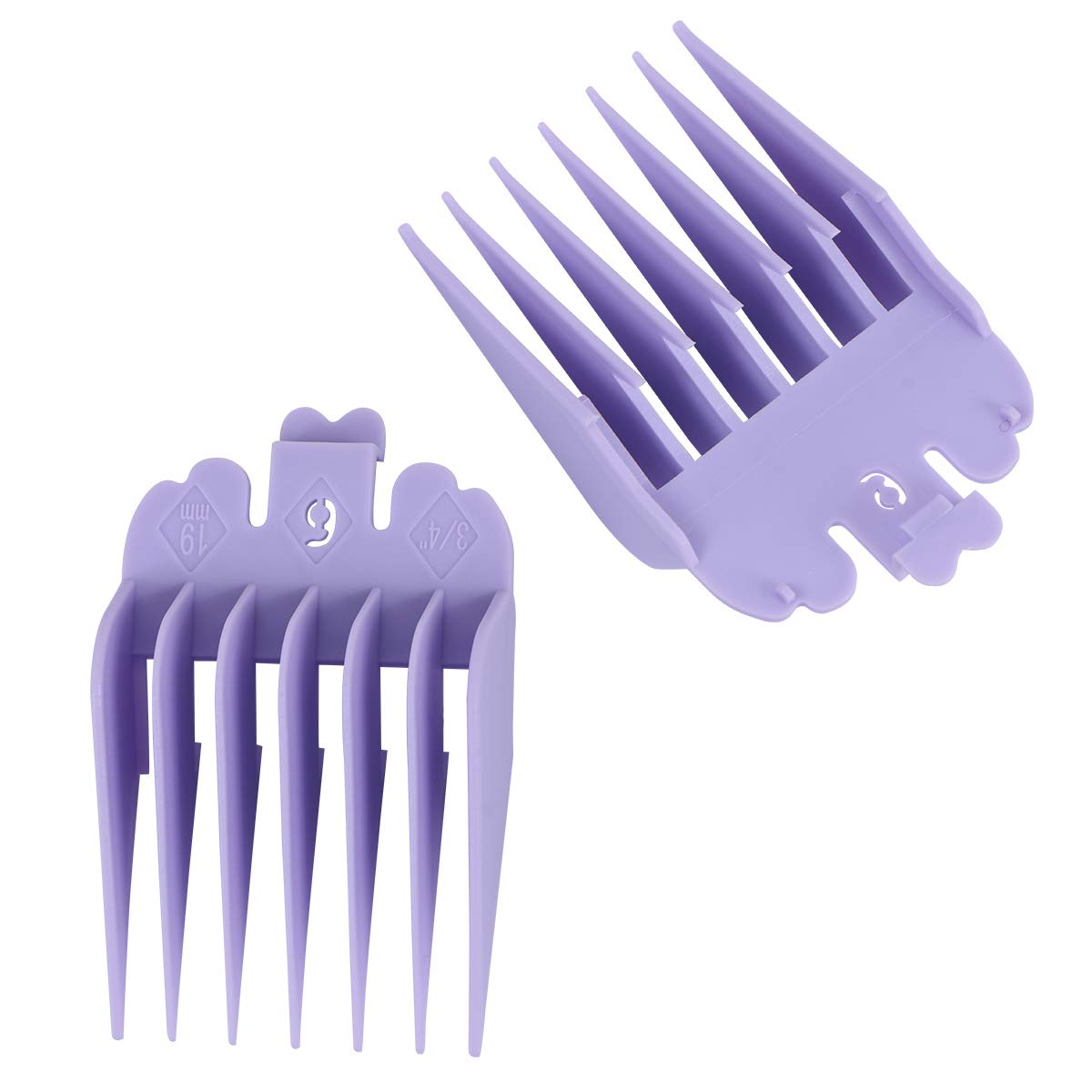 Harapu 10 Pcs Colorful Professional Hair Clipper Combs Guides 1/16” to 1”,Attachment Guide Combs Replacement Guards Set for WahI Clippers/Trimmers