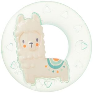 itzy ritzy water-filled teether; cute 'n cool llama water teether is textured on both sides to massage sore gums; can be chilled in refrigerator, llama