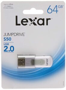 lexar 64gb jumpdrive s50 usb 2.0 flash drive (black)