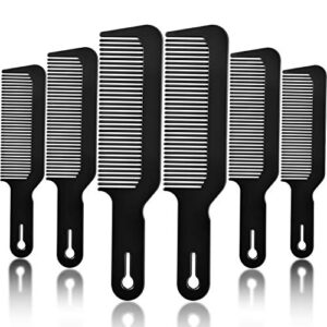 6 pack blending comb barber combs, 9 inch clipper combs flat top clipper combs barber heat resistant hair cutting combs for clipper cuts and flattops (black)