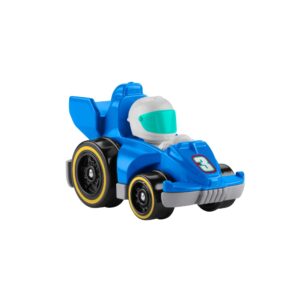 Fisher-Price Little People Wheelies Race Car - GMJ21 ~ Blue #3 Grand Prix Racer