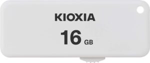 kioxia u203 slide transmemory 16gb usb2.0 flash drive portable data disk usb stick white lu203w016gg4
