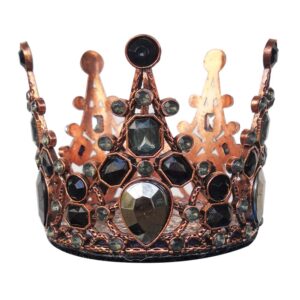 3t-sister cute crown crystal crown for ski helmet reusable velcro design (helmet not included)