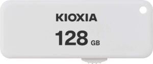 kioxia u203 slide transmemory 128gb usb2.0 flash drive portable data disk usb stick white lu203w128gg4