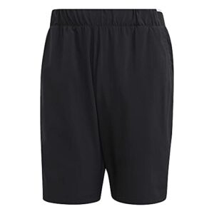 adidas Men's Club Stretch-Woven Tennis Shorts, Black/White, Medium