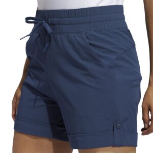 adidas Golf Women's Go-to Primegreen Golf Short, Navy, Large