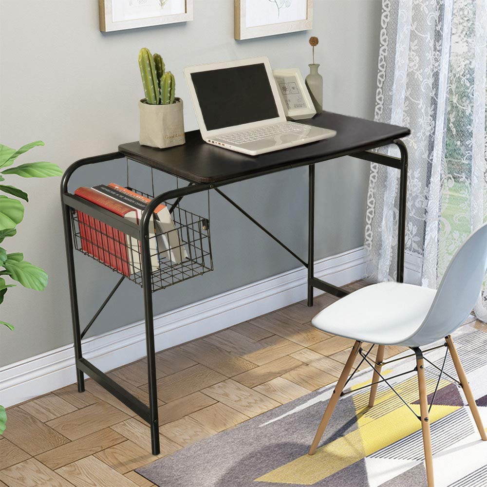 Modern Writing Computer Desk with Storage, Simple Style Study Desk Laptop Table for Home, Office, Workstation