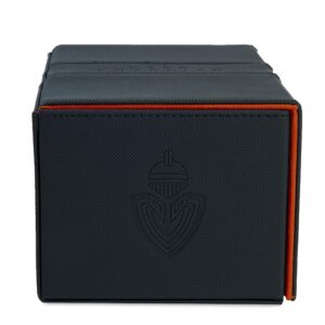 Card Guardian - Premium Double Deck Box (Black) for 200+ cards Trading Card Games TCG Perfect for Magic the gathering (MTG), Commander Deck, Yugioh Deck Box, Sports Card Storage Boxes