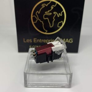 Cartridge + Diamond stylus for AKAI ATT022U, AP007, APQ50, APD30, AP307, AP005 Red