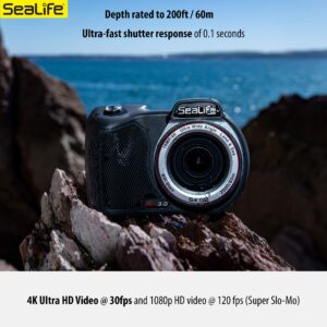 SeaLife Micro 3.0 Pro 3000 Underwater Camera & Light Set for Photography and Video, Easy Set-up, Wireless Transfer, Includes Sea Dragon Travel case