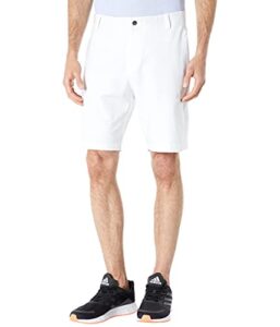 adidas golf men's ultimate365 3-stripes aero.rdy golf short, white, 34"