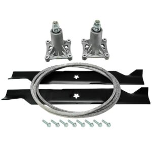 epr spindle belt blade deck rebuild kit for husqvarna 46 inch yth21k46 yth20k46 2246ls 405380 405143 187292