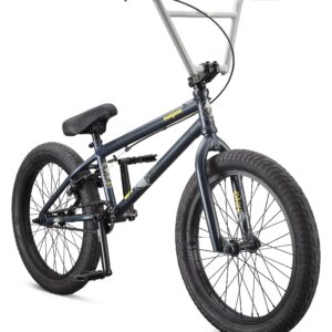 Mongoose Legion L80 Freestyle BMX Bike for Advanced-Level Riders, Adult Men Women, 4130 Chromoly Frame, and 20-Inch Wheels, Dark Blue