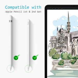 MJKOR Tips Replacement for Apple Pencil 1st Gen & 2nd Gen, Pen Nibs for iPad Pro (4 Pack)