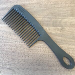 Chicago Comb Model 8 Carbon Fiber, Made in USA, Anti-static, Detangling & Shower comb, adds Lift & Volume, 8.5 inches (21.5 cm) long