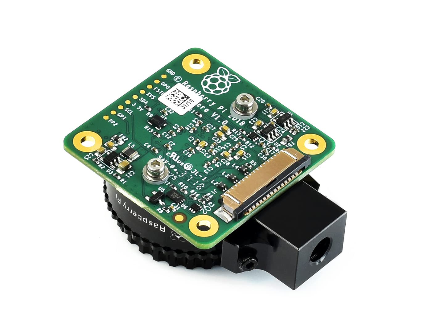 waveshare Accessory Compatible with Raspberry Pi HQ Camera 12.3MP IMX477 Sensor High Sensitivity Supports C- and CS-Mount Lenses Comes with a RPi Zero V1.3 Camera Cable 15cm