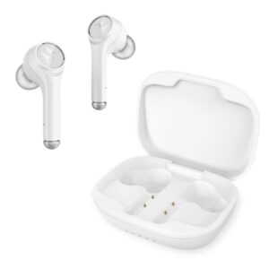 motorola vervebuds 800 true wireless in-ear headphones - ipx4 cordless earbuds with dual noise-cancelling mic, charging case - bluetooth 5.0 headset earpiece - 6h playtime, voice assistant compatible