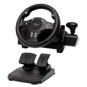 doyo gaming racing wheel xbox one steering wheels driving sim car simulator volante pc pedals and paddle shifters for pc, xbox series x s, xbox360, ps4, ps3, switch, android tv