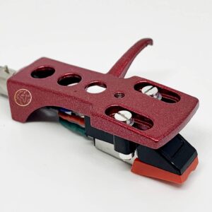 Numark TT Headshell with Cartridge & Elliptical Stylus, Red