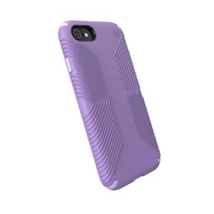 speck products presidio2 grip case, compatible with iphone se (2022)| iphone se (2020)| iphone 8| iphone 7, marabou purple/concord purple/plum purple