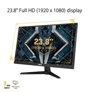 ASUS TUF Gaming VG27AQL1A 27” HDR Monitor, 1440P WQHD (2560 x 1440), 170Hz (Supports 144Hz), IPS, 1ms, G-SYNC Compatible, Extreme Low Motion Blur Sync, HDR400, 130% sRGB, Eye Care, HDMI DisplayPort