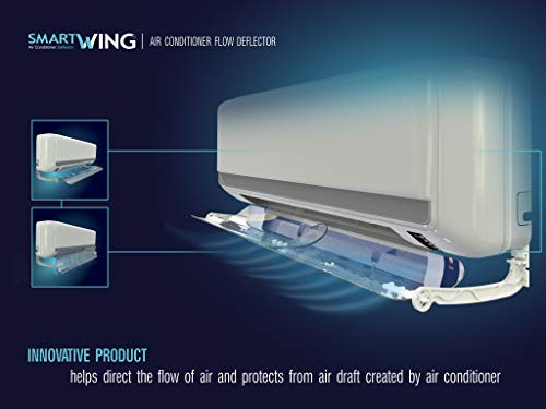 Flow Deflector for Air Conditioner, Split Unit Baffle Shield, Adjustable Wing for AC Wall Unit