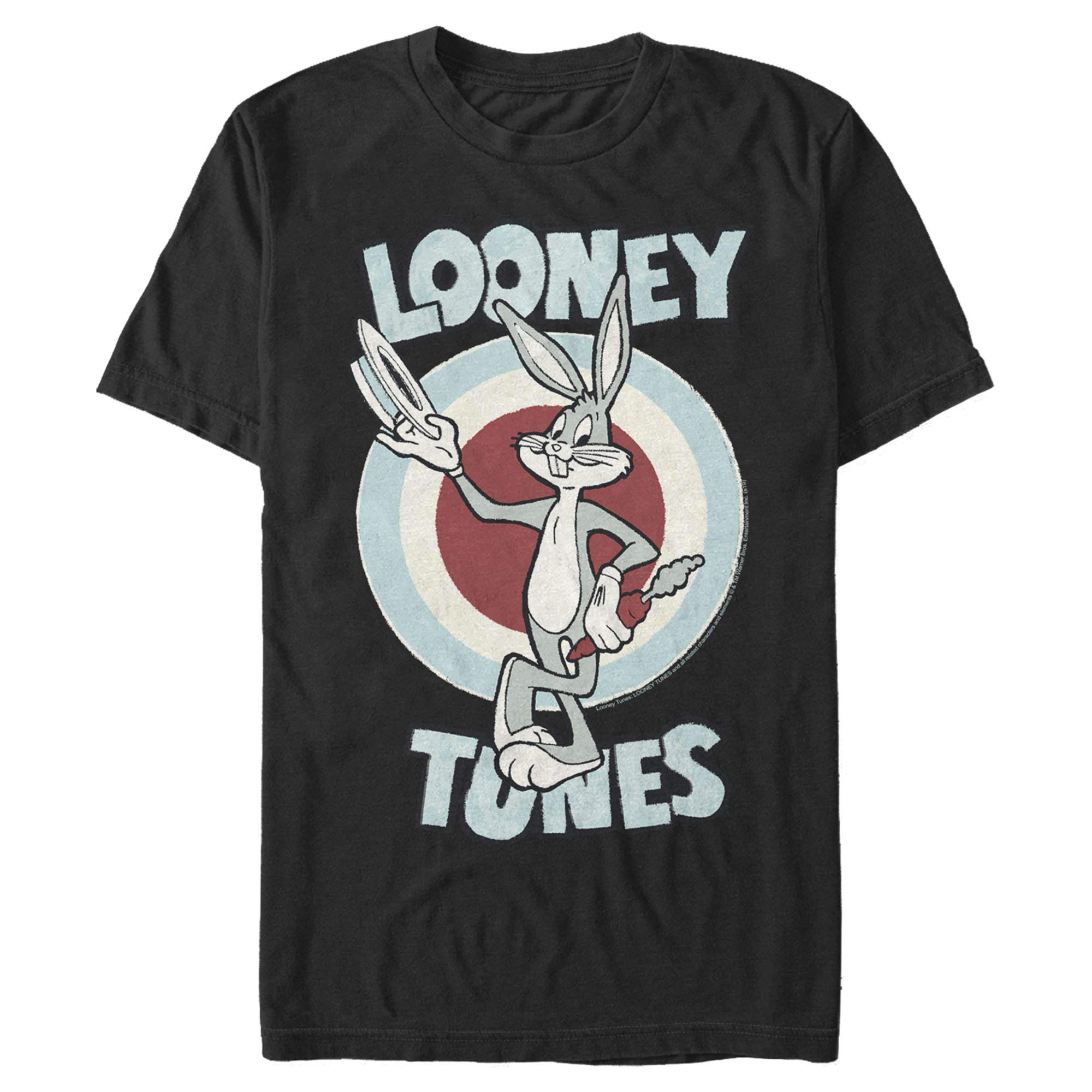 Looney Tunes Men's Bugsy T-Shirt, Black, Medium