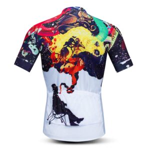 Men's Cycling Jerseys Summer Breathable Bicycle Shirts for Male Riding Clothing Quick Dry MTB Jersey