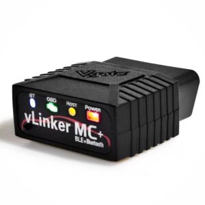 vgate vlinker mc+ bluetooth obd2 car diagnostic scan tool for ios, android & windows