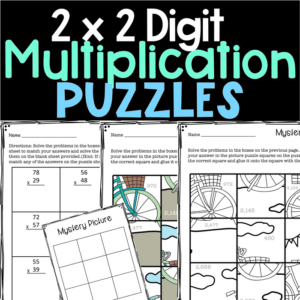multiplication picture puzzles