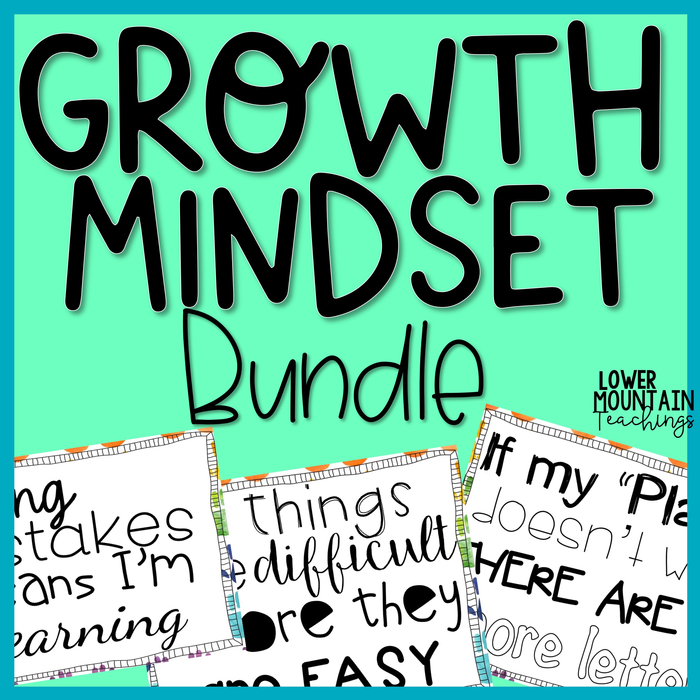 Growth Mindset Writing Activity and Bulletin Board