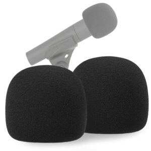sm57 pop filter foam cover - mic windscreen wind cover customized compatible with shure sm-57 microphone to blocks out plosives by youshares (2 pcs)