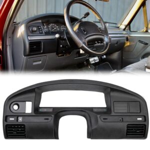 PIT66 Dash Panel Bezel Cover,Compatible with 1992-1997 Ford F150 F250 F350 Dash Cover