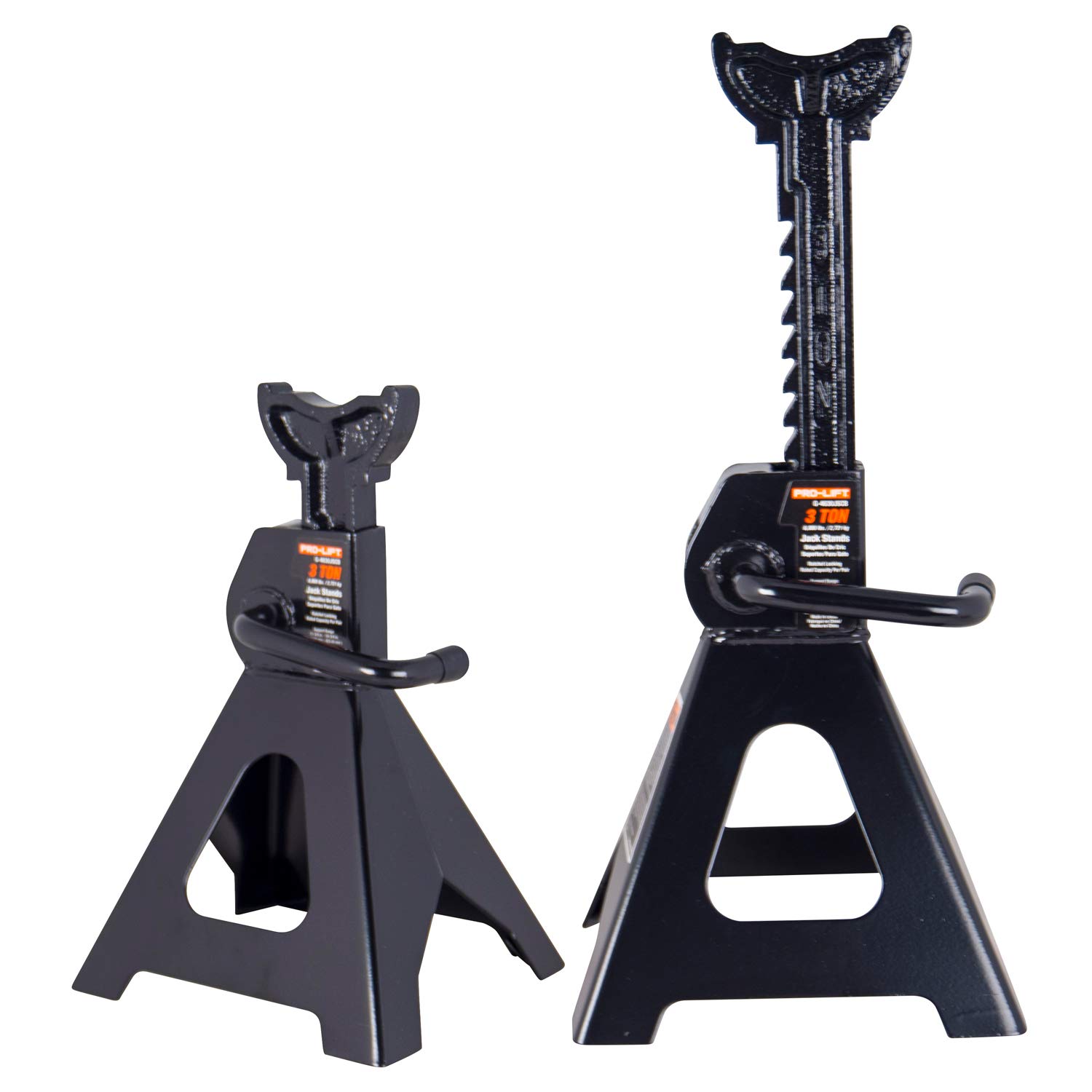 Pro-Lift G-4630JSCB 3 Ton Heavy Duty Floor Jack/Jack Stands and Creeper Combo - Great for Service Garage Home Uses - Black