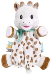 sophie la girafe | puppet comforter | ultra soft & fun | comfort or entertain baby with sophie la girafe puppet | awaken all 5 senses