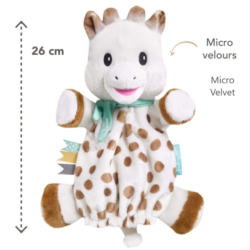 Sophie la girafe | Puppet Comforter | Ultra Soft & Fun | Comfort or Entertain Baby with Sophie la girafe Puppet | Awaken All 5 Senses