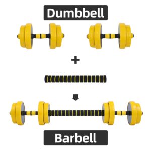 Nice C Adjustable Weights Dumbbells Set, Dumbbell Set, Home Weights 2-in-1 Set, 22-33-44-55-66-88 Non-Slip, All-Purpose, Gym