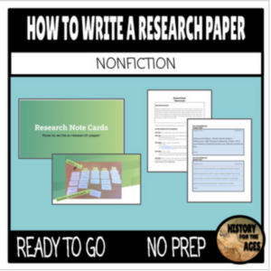 how to write: research note cards