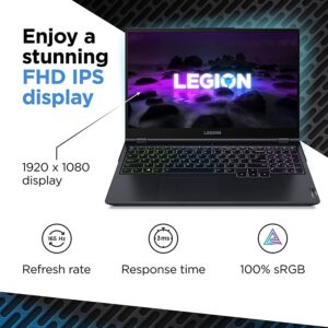 Lenovo Legion 5 15 Gaming Laptop, 15.6" FHD 300nits 165Hz Display, AMD Ryzen 7 5800H,NVIDIA GeForce RTX 3050Ti,RGB Backlight, 32GB RAM, 2TB PCIe SSD, Windows 11H /ES 32GB USB