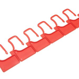 Numbered Security Plastic Padlock Seals Small Red 100 pcs per Bag