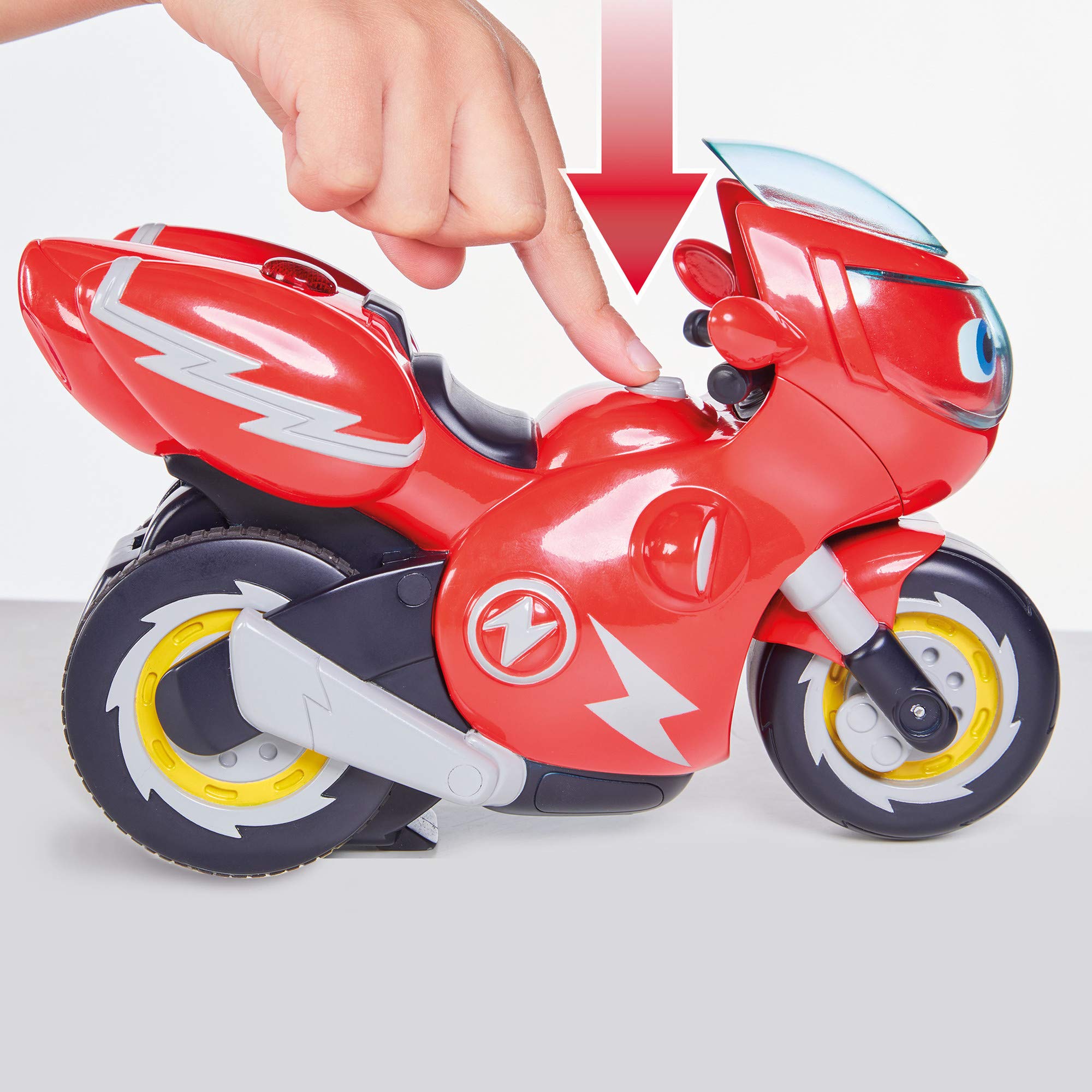 Ricky Zoom Remote Control Turbo Trick Ricky Motorcycle Toy, Multicolor, 3 Years and Up