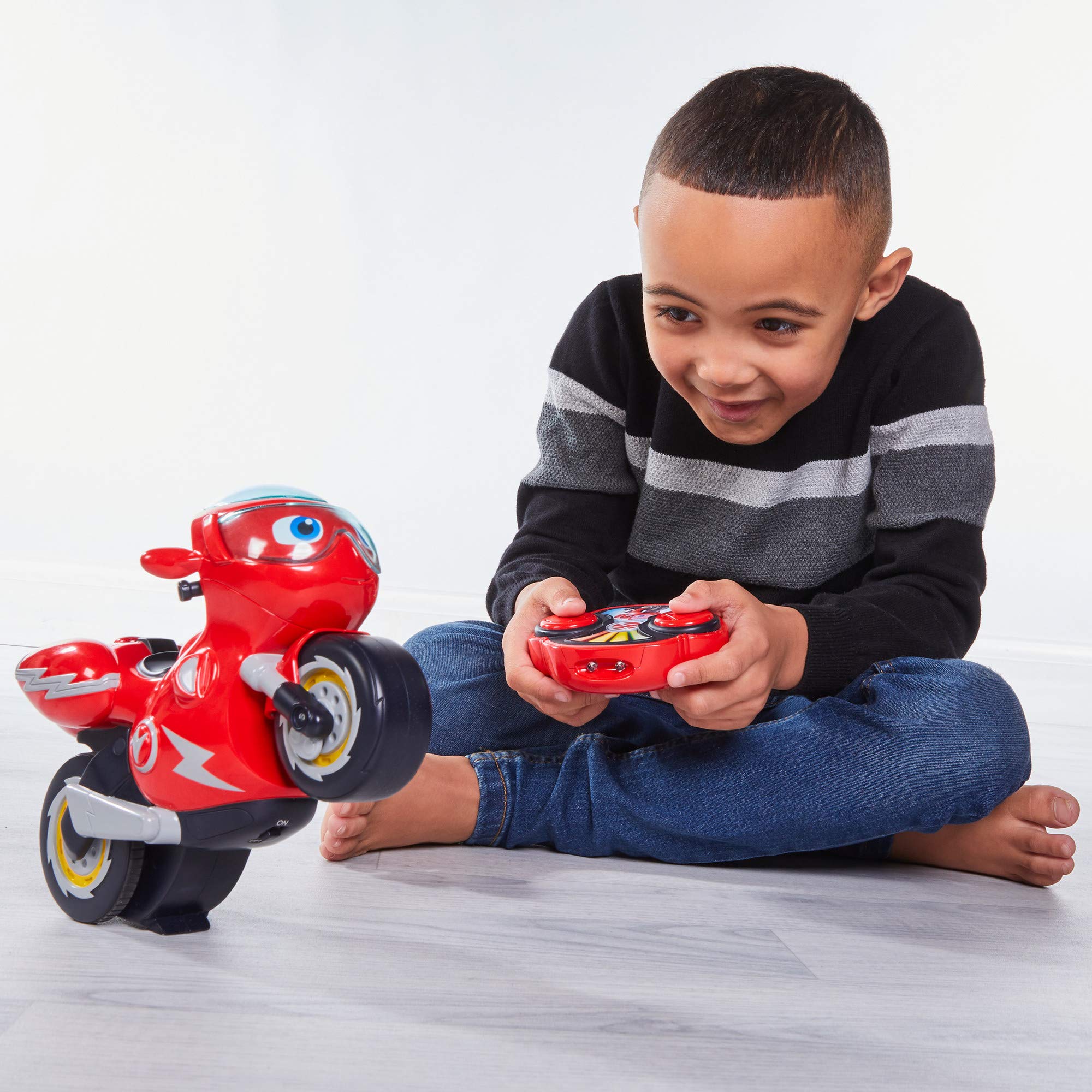 Ricky Zoom Remote Control Turbo Trick Ricky Motorcycle Toy, Multicolor, 3 Years and Up