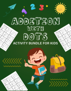 addition with dots activity bundle for kids