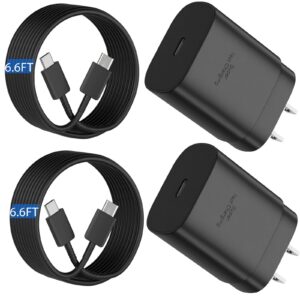 super fast type c charger, 25w usb c wall charger for samsung galaxy s24 ultra/s24+/s24/s23 ultra/s23/s22 ultra/ s22/ s22 plus, s20 / s21 ultra plus, note 20 / note 10 plus with 6.6ft c type cable