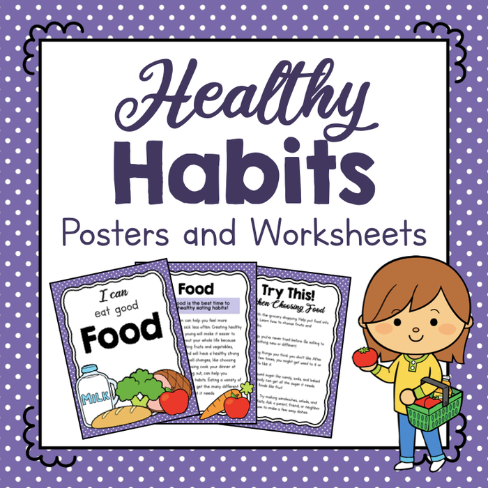 Printable Healthy Habits Posters and Worksheets