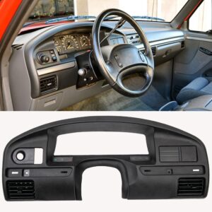 g-plus dashboard dash panel bezel compatible with 1994 thru 1997 ford f150, f250, f350 and super duty with gas engine only