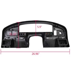 G-PLUS Dashboard Dash Panel Bezel Compatible with 1994 thru 1997 Ford F150, F250, F350 and Super Duty WITH Gas Engine ONLY