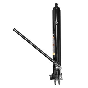 torin 3 ton hydraulic long ram jack with single piston pump and clevis base (fits: garage/shop cranes, engine hoists, and more) w/handle, black, at30306b