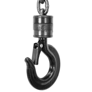 Torin ATR9010B Manual Hand Lift Steel Chain Block Hoist with 2 Heavy Duty Hooks, 1 Ton (2,000 lb) Capacity,8ft/2.5m Black